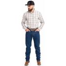Calça Country Masculina Jeans Grosso Tradicional Reto Lycra
