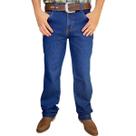 Calça Country Masculina Tradicional Reta Jeans C/ Lycra Agro