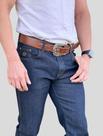 Calça Country Rodeio Jeans Masculina Algodão com Elastano Western