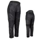 Calça Couro Motociclista Feminina Texx Falcon V2 Impermeável