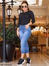 Calça Cropped Feminina Jogging Marca: Edex Jeans Referência: 20278375