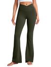 Calça CRZ YOGA Butterluxe Cintura Alta Flare 79 cm Verde Oliva XL