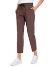 Calça CRZ YOGA Cintura Alta com Elasticidade 4 Vias Taupe 63 cm