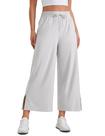 Calça CRZ YOGA Leve Pantalona Cropped 64 cm Cinza XL