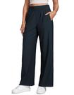 Calça CRZ YOGA Wide Leg Casual Leve Marinho 76 cm Calça CRZ YOGA Wide Leg Casual Leve Marinho 76 cm