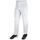 Calça de beisebol CHAMPRO para meninos com fundo aberto, folgada, branca