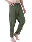 Calça de fantasia masculina JEMITOP, vintage, Renaissance Army Green, XL
