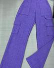Calça de linho pantalona Calça de linho pantalona