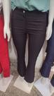 Calça de linho preto flaire