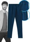 Calça De Moletom Adulto Masculina Azul Marinho Flanelada Algodão Malwee