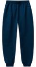 Calça de Moletom Adulto Masculina Flanelada Azul Marinho com Punho em Algodão Malwee Original