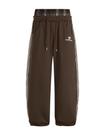 Calça de moletom Aelfric Eden Baggy Wide Leg Double Elastic Brown