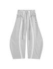 Calça de moletom Aelfric Eden Stripe Super Baggy Vintage Cinza Tamanho S