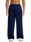 Calça de moletom ATOFY Baggy Lounge, perna larga com bolsos para homens, azul marinho