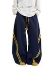 Calça de moletom Chmnigma Wide Leg para mulheres e homens, azul, tamanho XL Calça de moletom Chmnigma Wide Leg para mulheres e homens, azul, tamanho XL