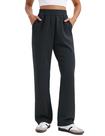 Calça de moletom CRZ YOGA SoftAura Wide Leg feminina preta GG Small