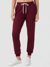 Calça de Moletom Feminina Jogger Básica Bordô Forrado Felpudo Flanelado com Bolso