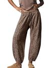Calça de moletom feminina Sujama Leopard Print Baggy Barrel 2026 Calça de moletom feminina Sujama Leopard Print Baggy Barrel 2026