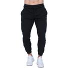 Calça de Moletom Jogger Flanelada Elastico na Cintura Cordao Ajustavel Com Bolso Academia Caminhada Tamanho:MCor:Preto