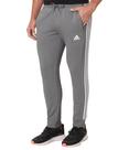Calça de moletom masculina Adidas Essentials Fleece, 3 listras, cinza