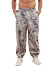 Calça de moletom masculina MSBESYOR Camo de lã folgada com bolsos de poliéster