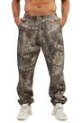Calça de moletom masculina MSBESYOR Camo de lã folgada com bolsos de poliéster