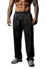 Calça de moletom masculina Pountersite Camo Loose Fit Quick-Dry preta L