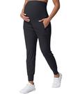 Calça de moletom Maternity Jogger Mama Land Black para gravidez Calça de moletom Maternity Jogger Mama Land Black para gravidez