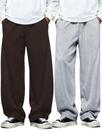 Calça de moletom SOLY HUX masculina com cordão, elástico, cintura larga, perna larga