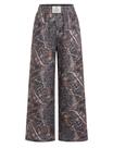 Calça de moletom ZAFUL Camo Y2K, elástica, cintura alta, perna larga, feminina