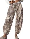 Calça de moletom Ziesexy Camo Y2k Maple Leaf Print para mulheres