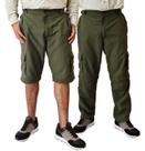 Calca de pesca artemis vira bermuda king brasil novo modelo - verde musgo