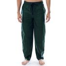 Calça de Pijama Masculina IZOD em Flanela e Fleece, Xadrez Verde/Marinho, XX-GG