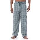Calça de Pijama Masculina IZOD em Poliéster-Rayom Xadrez Verde e Azul Marinho M