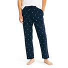 Calça de pijama Nautica, tecido macio, 100% algodão, elástico, cintura