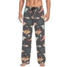 Calça de pijama Ollabaky Halloween Shark Jellyfish Fishbone Masculina