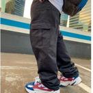 Calça de sarja cargo skate preta tamanho G unisex Calça de sarja cargo skate preta tamanho G unisex