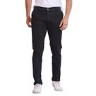 Calça de Sarja Corte Alfaiataria Masculina Slim Fit com Lycra Bolso Embutido Social Casual