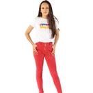 Calça De Sarja Skinny - Dzarm