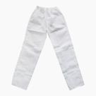 Calça de uniforme g com regulagem branca unissex brim com bolso calça branca