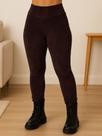 Calça de Veludo Canelado Leg Skinny Legging Cintura Alta Inverno de Frio - c6 COTELE