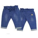 Calça Denim Clochard Menina - Marinho - Grow Up