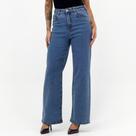 Calça Dipanno Jeans Wide Leg Feminina Calça Dipanno Jeans Wide Leg Feminina