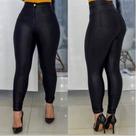 Calça Disco Hot Pants Cintura Alta Legging Feminina (M)