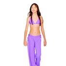 Calça Dots Cintura Vazada - Roxo Score