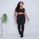 Calça E Top Conjunto Academia Moda Fitiness Tam P M G GG Calça E Top Conjunto Academia Moda Fitiness Tam P M G GG