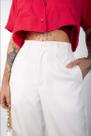 Calça em alfaiataria off/branca Calça em alfaiataria off/branca