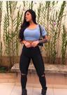 CALÇA EM CIRRê JOELHO ABERTO PRETA CALÇA EM CIRRê JOELHO ABERTO PRETA