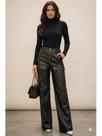 Calça em material sintético Cargo com Bolso Frontal Cor:PretoTamanho:P Calça em material sintético Cargo com Bolso Frontal Cor:PretoTamanho:P