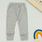 Calça em suedine para bebê com pé reversível mescla